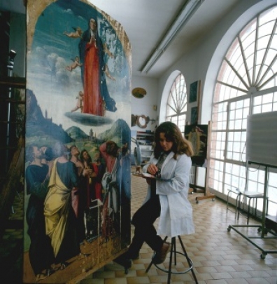 L'Assunzione della Vergine di Alvise Vivarini. 