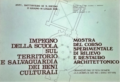 1978 - Impegno della scuola sul territorio e salvaguardia dei Beni Culturali - Nota sull'uso di un semplice metodo nella documentazione dei restauri