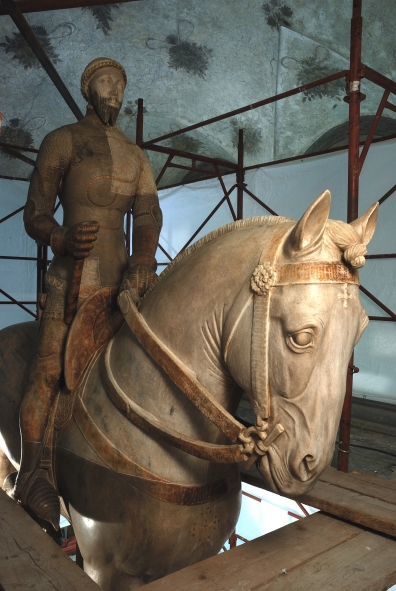 The Restoration of the Equestrian Monument of Bernabò Visconti. 