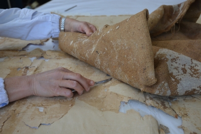 Il restauro della Dama Bianca. 