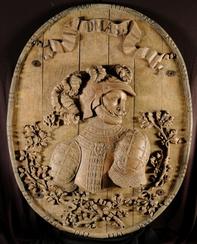 Il restauro dei 12 Medaglioni lignei raffiguranti la dinastia Savoia. Tommaso I