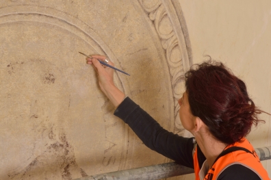 Museo Egizio, restauro degli affreschi e degli intonaci storici. 