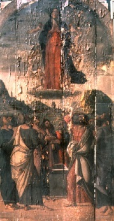 The Assumption of the Virgin by Alvise Vivarini. 