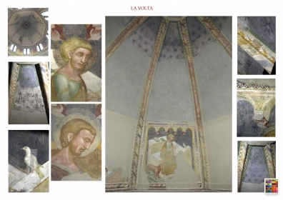 Il Restauro degli Affreschi Trecenteschi dell'Abbazia di Chiaravalle Milanese. La volta