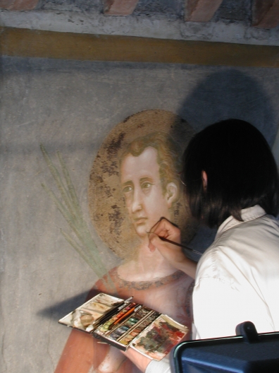 Il Restauro degli Affreschi Trecenteschi dell'Abbazia di Chiaravalle Milanese. 